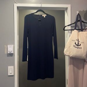 Michael Kors long sleeve dress navy dress
